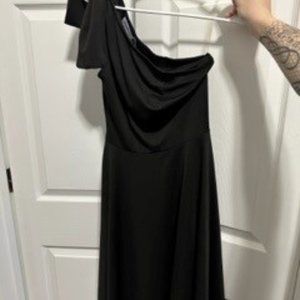 One Shoulder black dress